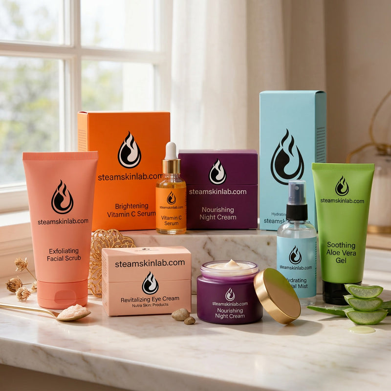 The full Nutra Skin Products collection